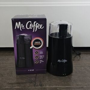 New Mr. Coffee Black Coffee Grinder 4 to 12 Cups